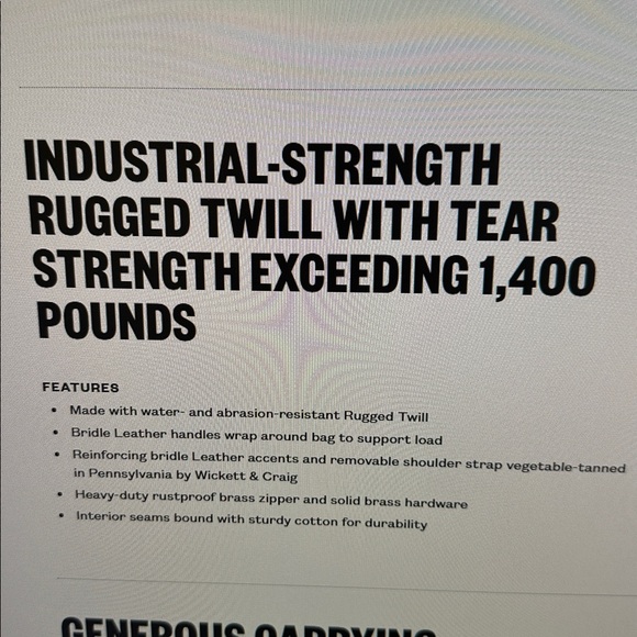 Filson Medium Rugged Twill Duffle Bag *limited color- Root - Picture 10 of 11